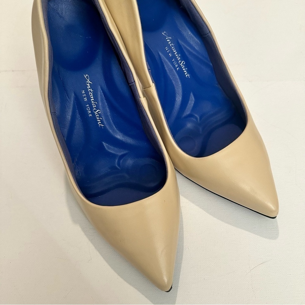 Antonia Saint NY Victoria High Heel Nude Dress Shoes 3.5" Cushioned Women's OC9